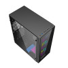 GEMBIRD OBUDOWA FORNAX 500 MIDI-TOWER (2X USB 3.1, 1X USB 2.0, HD AUDIO, SZKLANY PANEL BOCZNY, PODŚWIETLENIE ARGB) CZAR