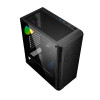 GEMBIRD OBUDOWA FORNAX 400X MIDI-TOWER (2X USB 3.0, 1X USB 2.0, HD AUDIO, SZKLANY PANEL BOCZNY, PODŚWIETLENIE ARGB) CZARNA-9444315