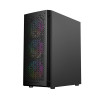 GEMBIRD OBUDOWA FORNAX 400X MIDI-TOWER (2X USB 3.0, 1X USB 2.0, HD AUDIO, SZKLANY PANEL BOCZNY, PODŚWIETLENIE ARGB) CZARNA-9444318