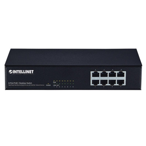 INTELLINET SWITCH ETHERNET 8X 10/100MBPS RJ45 POE/-9440056