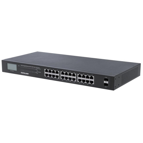 INTELLINET SWITCH GIGABIT 24X RJ45 POE+, 2X SFP, W-9440073