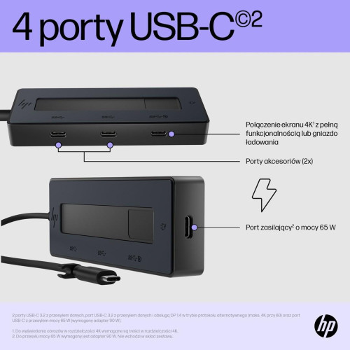 Stacja dokująca HP 4K USB-C Multiport Hub czarna 6G842AA-9458865
