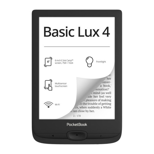 Ebook PocketBook Basic Lux 4 618 6" 8GB Wi-Fi Black-9459448