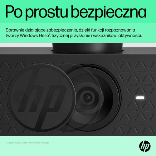 Kamera internetowa HP 620 Full HD USB czarna 6Y7L2AA-9461240