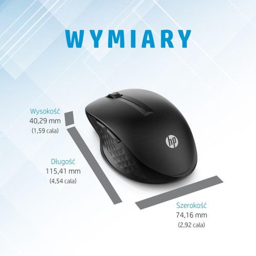 Mysz HP 430 Multi-Device Wireless Mouse Black bezprzewodowa czarna 3B4Q2AA-9474412