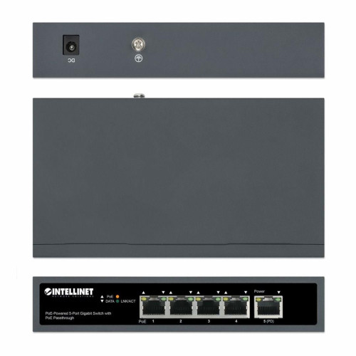 INTELLINET SWITCH GIGABIT 5X POE PASSTHROUGH ZASIL-9482925