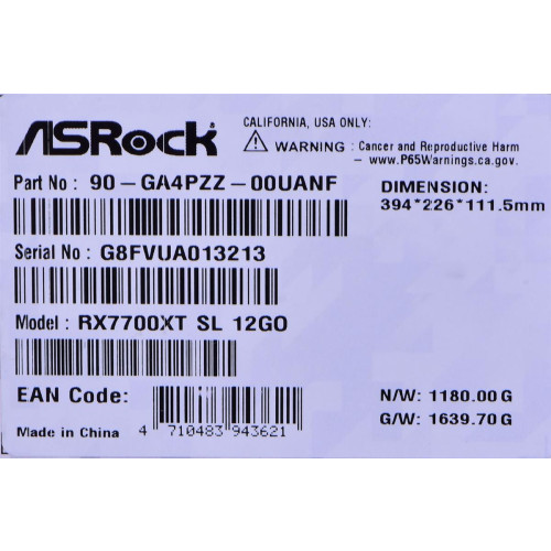 Karta graficzna ASRock Radeon RX 7700 XT Steel Legend 12GB OC-9537913