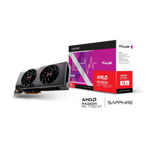 Karta graficzna SAPPHIRE RADEON RX 7700 XT PULSE GAMING 12GB GDDR6 DUAL-9549311