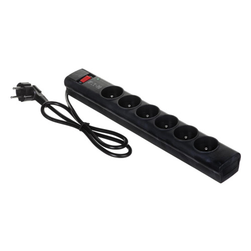 Listwa przeciwprzepięciowa EATON PS6F (6 x UTE; 10 A; kolor czarny)-1190373
