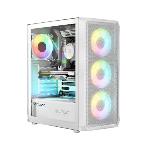 LOGIC OBUDOWA PORTOS ARGB MIDI USB 3.0 WHITE-9570131