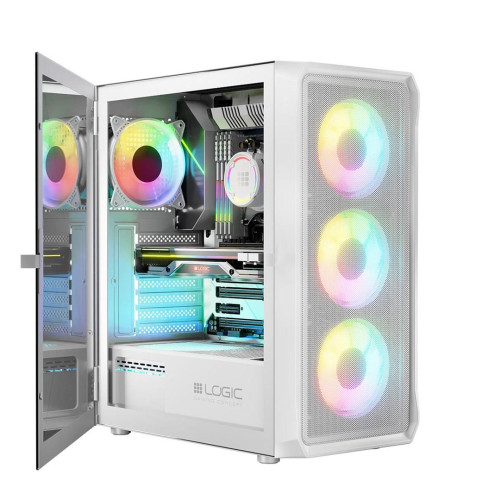LOGIC OBUDOWA PORTOS ARGB MIDI USB 3.0 WHITE-9570133
