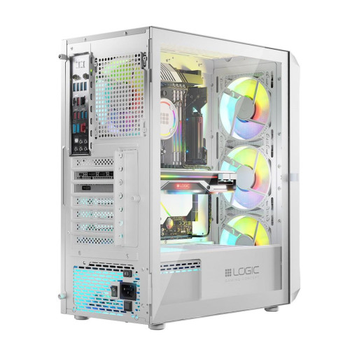 LOGIC OBUDOWA PORTOS ARGB MIDI USB 3.0 WHITE-9570134