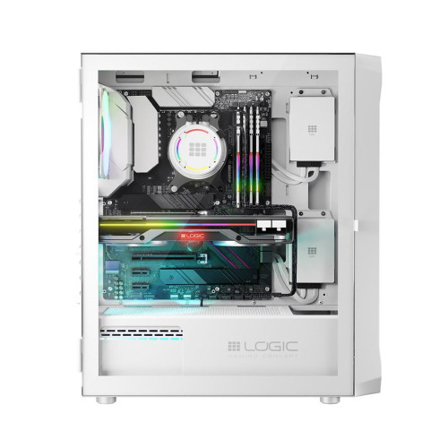 LOGIC OBUDOWA PORTOS ARGB MIDI USB 3.0 WHITE-9570146
