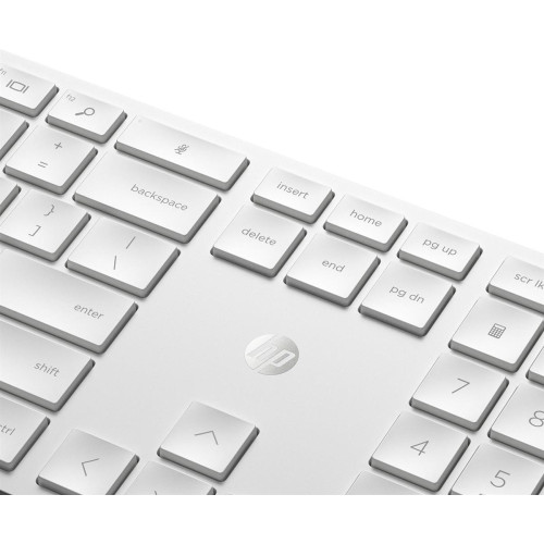 Zestaw klawiatura + mysz HP 650 Wireless Keyboard and Mouse Combo bezprzewodowe białe 4R016AA-9571666
