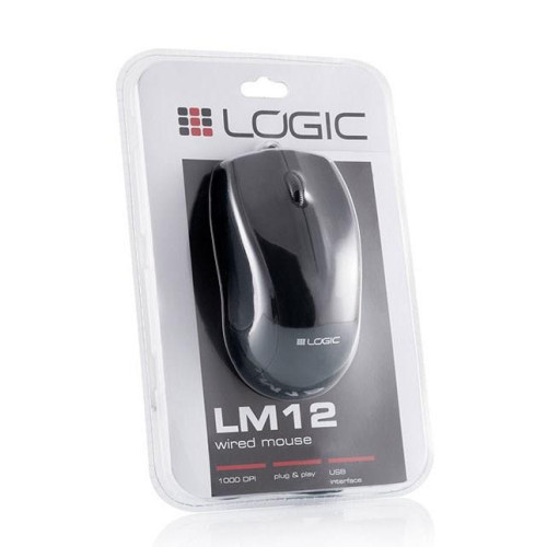 Mysz MODECOM LM12 M-LC-LM12 (optyczna; 1000 DPI; kolor czarny)-9597035