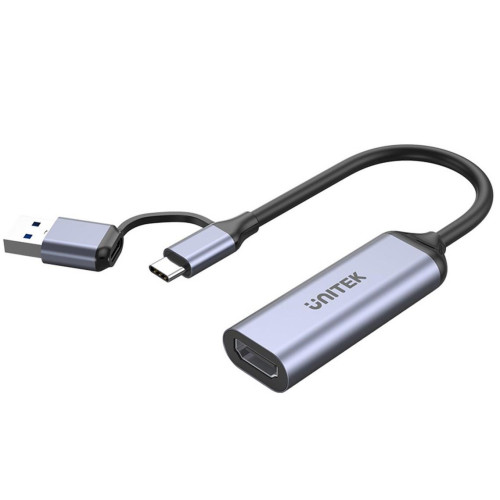 UNITEK KARTA DO STREAMINGU USB-C/A, 4K HDMI 1.4B-9605375