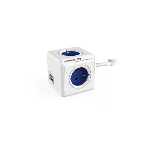 Przedłużacz allocacoc PowerCube Extended USB 2402BL/FREUPC (1,5m; kolor niebieski)-9671628
