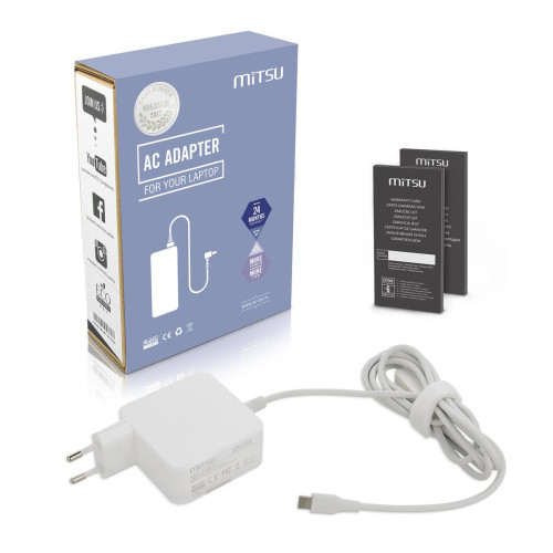 Zasilacz Mitsu 45W USB type C USB-C (white)-9678901