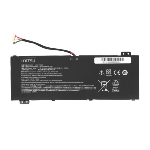 Bateria Mitsu do Acer Predator Helios 300, Nitro 5 7-9679228