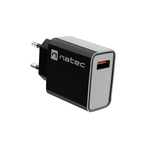 NATEC ŁADOWARKA SIECIOWA RIBERA USB-A 18W CZARNA NUC-2058-9736548