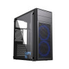 Obudowa Midi Tower Fornax M100B ATX niebiesie wentylatory Czarna -9807209