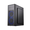 Obudowa Midi Tower Fornax M100B ATX niebiesie wentylatory Czarna-9807211