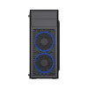 Obudowa Midi Tower Fornax M100B ATX niebiesie wentylatory Czarna-9807213