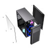 Obudowa Midi Tower Fornax M100B ATX niebiesie wentylatory Czarna-9807218