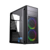 Obudowa Midi Tower Fornax M100RGB ATX wentylatory RGB Czarna -9807219