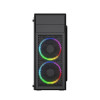 Obudowa Midi Tower Fornax M100RGB ATX wentylatory RGB Czarna -9807222