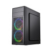 Obudowa Midi Tower Fornax M100RGB ATX wentylatory RGB Czarna -9807227