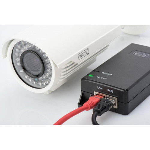 Zasilacz/Adapter PoE+ 802.3at, max. 48V 30W Gigabit 10/100/1000Mbps, aktywny-9802550