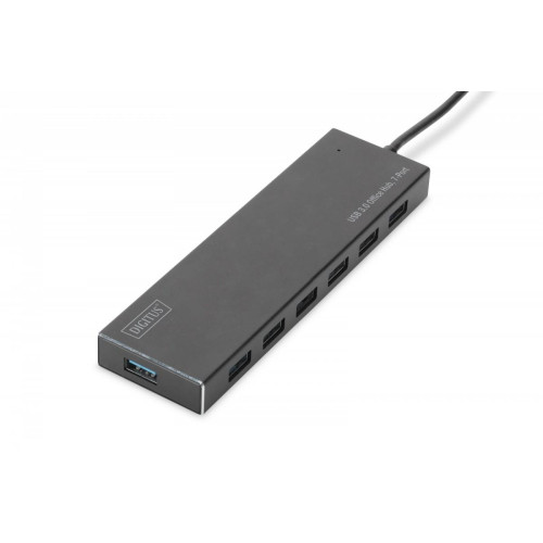 HUB/Koncentrator 7-portowy USB 3.0 SuperSpeed, aktywny, aluminium-9802581