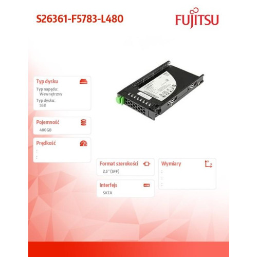 Dysk SSD SATA 6G 480GB RI S26361-F5783-L480-9803786