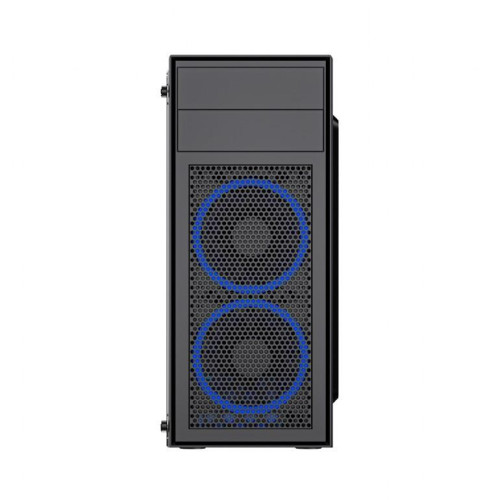 Obudowa Midi Tower Fornax M100B ATX niebiesie wentylatory Czarna-9807213