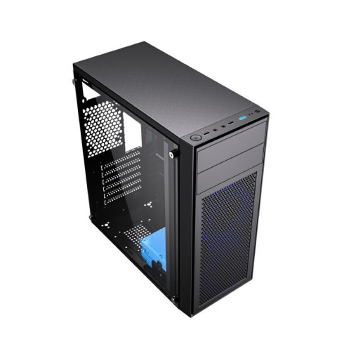 Obudowa Midi Tower Fornax M100B ATX niebiesie wentylatory Czarna-9807214