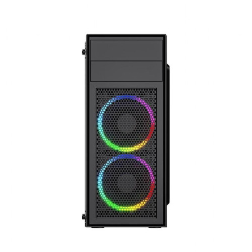 Obudowa Midi Tower Fornax M100RGB ATX wentylatory RGB Czarna -9807222