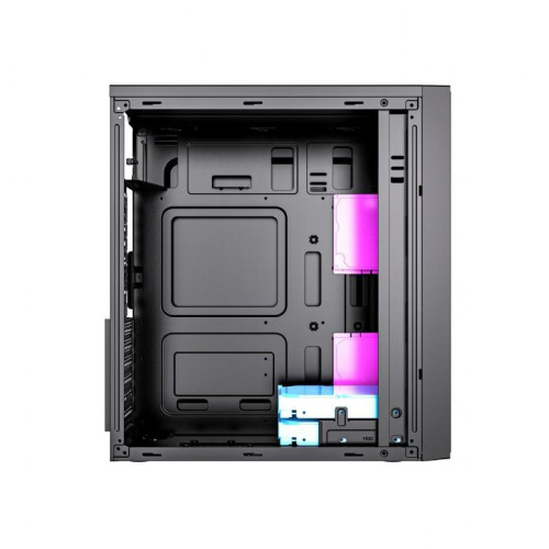 Obudowa Midi Tower Fornax M100RGB ATX wentylatory RGB Czarna-9807224