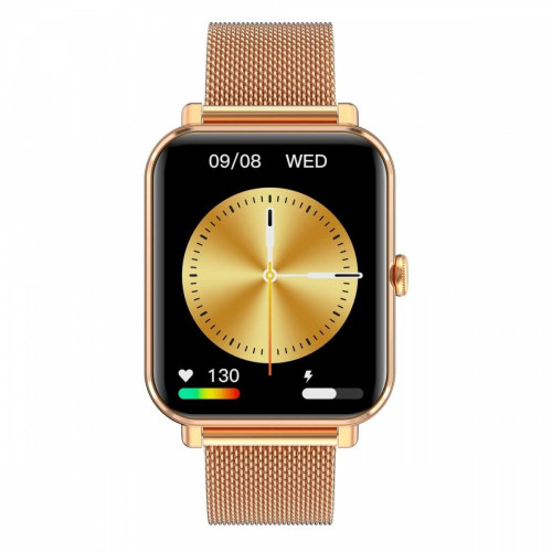 Smartwatch GRC CLASSIC Złoty stalowy-9807507