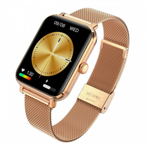 Smartwatch GRC CLASSIC Złoty stalowy-9807509