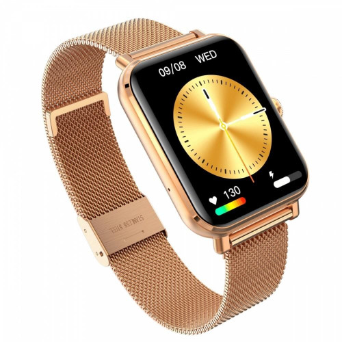 Smartwatch GRC CLASSIC Złoty stalowy-9807510