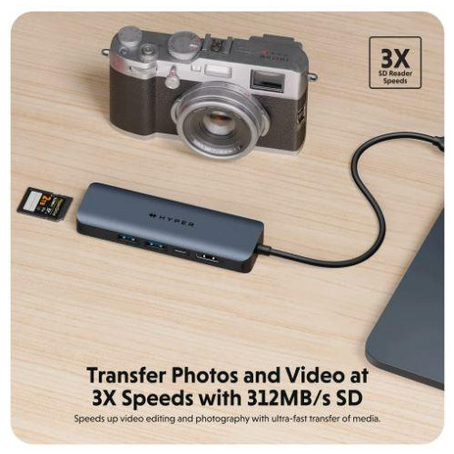 Koncentrator HyperDrive Next 6-Port USB-C Hub HDMI/4K60Hz/SD/MAC/PC/Chromebook/ -9808946