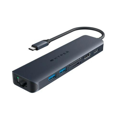 Koncentrator HyperDrive Next 7-Port USB-C Hub HDMI/4K60Hz/SD/RJ45/100W PD Pas-trought -9808950