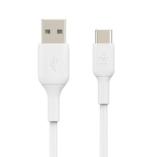 Kabel PVC USB-C do USB-A 15 cm biały-9809570