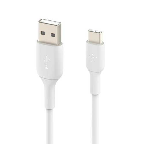 Kabel PVC USB-C do USB-A 15 cm biały-9809571