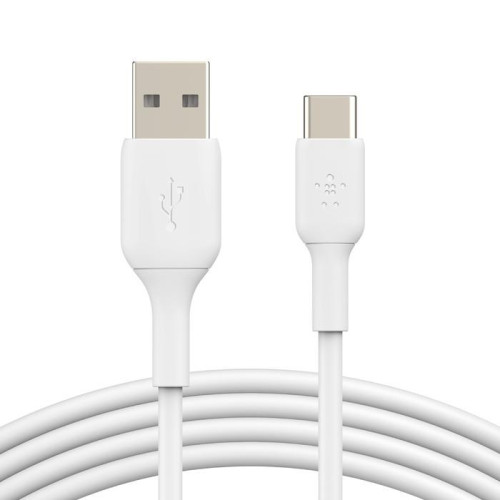 Kabel PVC USB-C do USB-A 15 cm biały-9809572