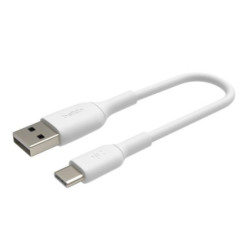 Kabel PVC USB-C do USB-A 15 cm biały-9809575