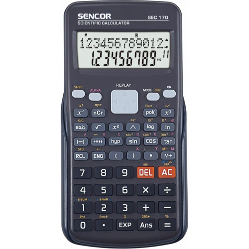 Kalkulator naukowy SEC 170, 240 funkcji, LCD dwuwierszowy 12i10+2 -9809921
