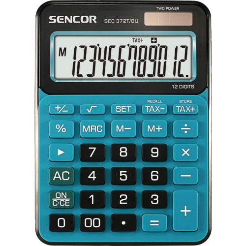 Kalkulator biurkowy SEC 372BU duży 12 cyfrowy wyświetlacz LCD -9809923