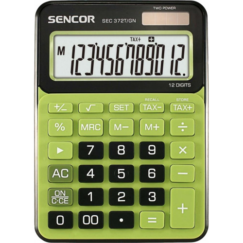 Kalkulator biurkowy SEC 372GN, duży 12 cyfrowy wyświetlacz LCD -9809924
